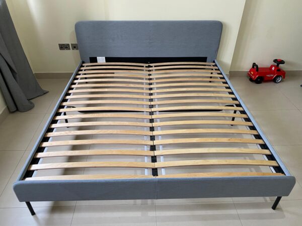 King Bed with Mattress from IKEA - Image 4