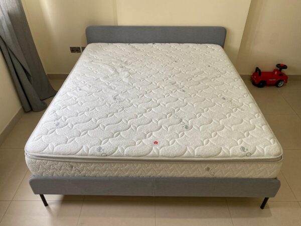 King Bed with Mattress from IKEA - Image 5