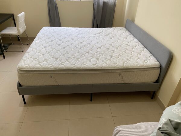 King Bed with Mattress from IKEA - Image 3
