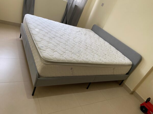 King Bed with Mattress from IKEA - Image 6