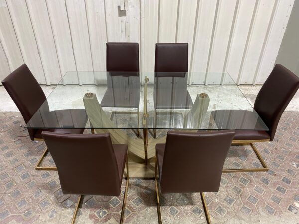 Dinning Table with 6 Chair from Home Center - Image 2