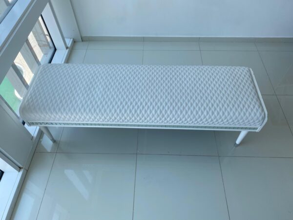 Hannah Faux Leather Bench - Image 2