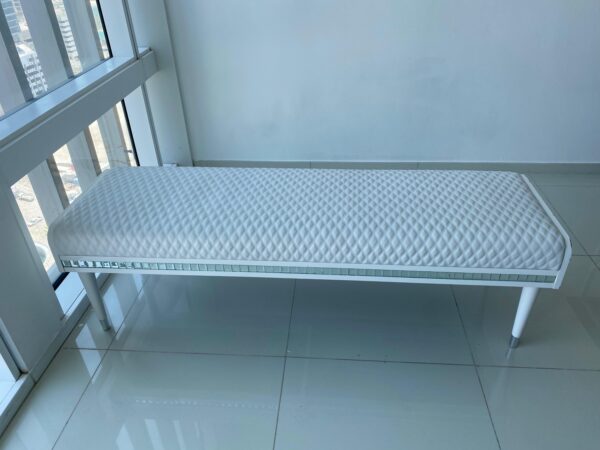 Hannah Faux Leather Bench - Image 3