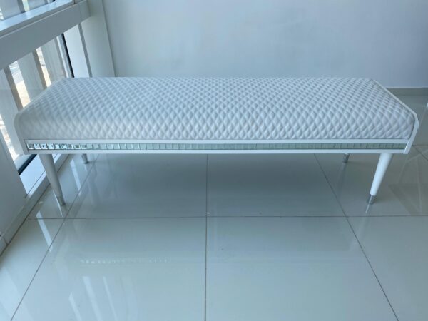 Hannah Faux Leather Bench